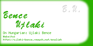 bence ujlaki business card